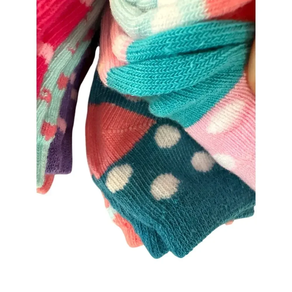 Cat & Jack Girls Low-Cut Socks Colorful 7 Pairs, Size 12-24 Months